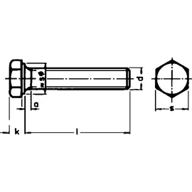 Joseph Dresselhaus GmbH & Co. KG Sechskantschraube DIN 933 M10 x 55 8,8 verzinkt 100 Stück