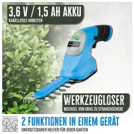 Güde Akku-Gartenpflege-Set GPS 3,6V-1,5 LI-ION inkl. 1 x 1,5 Ah Akku und Ladegerät
