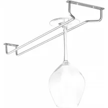 HENDI Weinglasregal 39,5 x 11,5 x 3 cm Silber