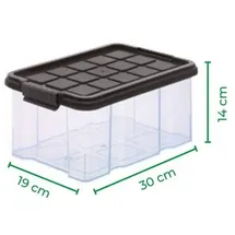 Novatool Aufbewahrungsbox 2x 55 L 6-tlg. anthrazit