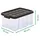 Novatool Aufbewahrungsbox 2x 55 L 6-tlg. anthrazit
