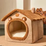 HABO Haustierhaus – Abnehmbares und Waschbares Katzenhaus Welpenhöhlensofa
