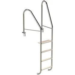Eichenwald Poolleiter Modell 07 Marina Öffentlich Einbauhalterung Beckentiefe 1340mm 4 Stufen