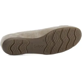 Gabor Schuhe Ballerina grau kiesel 74.166.12 für Damen, beige, Größe 37 EU 4 UK