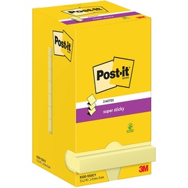 Post-it Super Sticky Z-Notes Haftnotizen extrastark R33012SY gelb 12 Blöcke