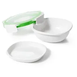 OXO Lunchbox 2 Fächer, auslaufsicher, mikrowellengeeignet 11257300 , 1 Stück
