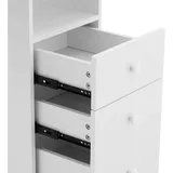 Physa Physa, Nagelpflegegerät, Nageltisch Maniküretisch Nagelstudio-Tisch 3 Schubladen inkl. Handauflage