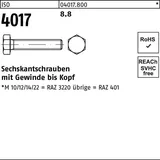Bufab ISO 4017 Sechskantschraube VG M20x110 Stahl 8.8 blank