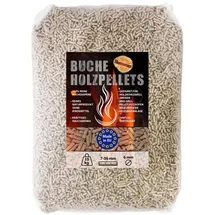 FLAMEUP Pellets 15 kg Holz Buche grau
