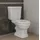 Bäder Boutique KLASSICO Nostalgie Stand-Kombi-WC mit WC-Sitz Weiß
