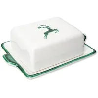 Gmundner Keramik Grüner Hirsch, Butterdose (125g),