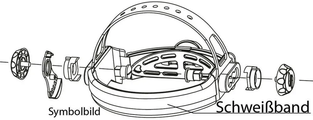 Schweißband Warrior für Schweißerschutzhelme