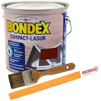 Bondex Compactlasur 2in1 Holzlasur rio palisander 2,5L zum sprühen und streichen inkl. Pinsel und Rührstab
