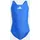 adidas Solid Small Logo Badeanzug Blau/Weiß 92