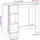 vidaXL Bartisch mit Regal 124 x 46 x 103,5 cm Braun
