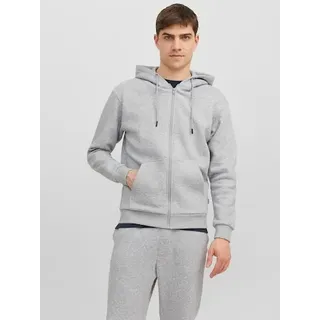 JACK & JONES Bradley Reißverschlusspullover Light Grey Melange S