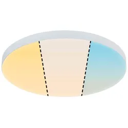 Paulmann LED Panel Velora rund, mit weißem Farbwechsel, 3000 - 6000 K, IP 20