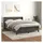 vidaXL Boxspringbett 140 x 200 cm Dunkelgrau