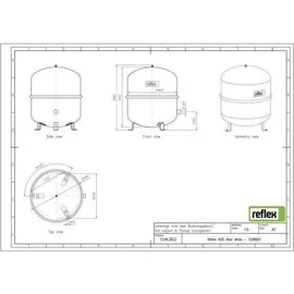 Reflex Membran-Druckausdehnungsgefäß N 35 Weiß 4/1,5 bar