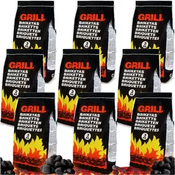 Holzkohlebriketts 9er-Set je 3kg