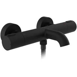 Schütte Los Angeles Thermostat Wannenfüllarmatur Schwarz Matt
