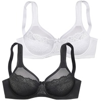 PETITE FLEUR Minimizer-BH Damen schwarz+weiß Gr.90B
