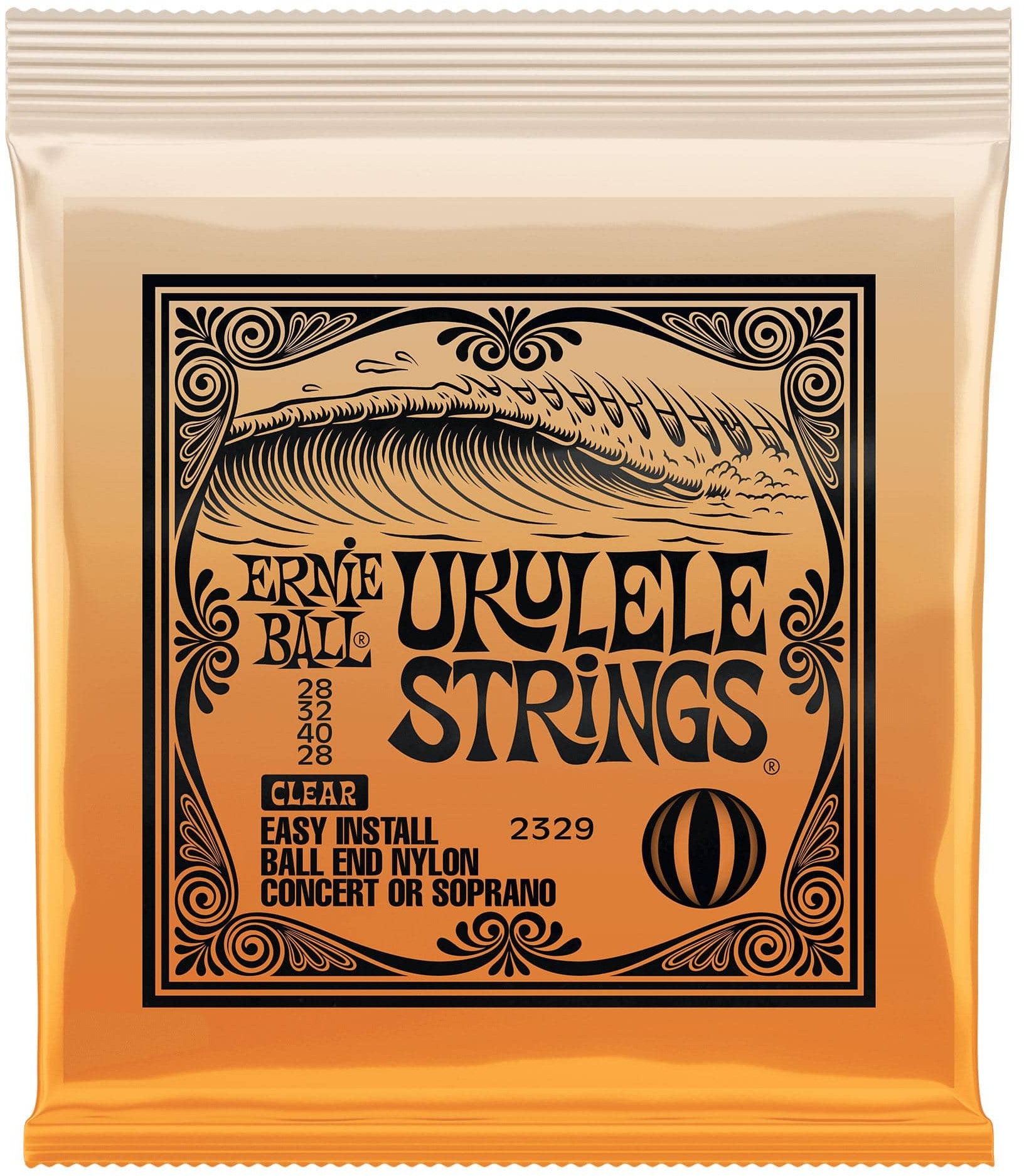 Ernie Ball 2329 Ukulele Ball-End Saiten Clear