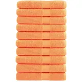 vidaXL SOLUND Handtuchset 10-tlg. orange