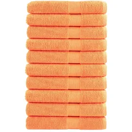 vidaXL SOLUND Handtuchset 10-tlg. orange