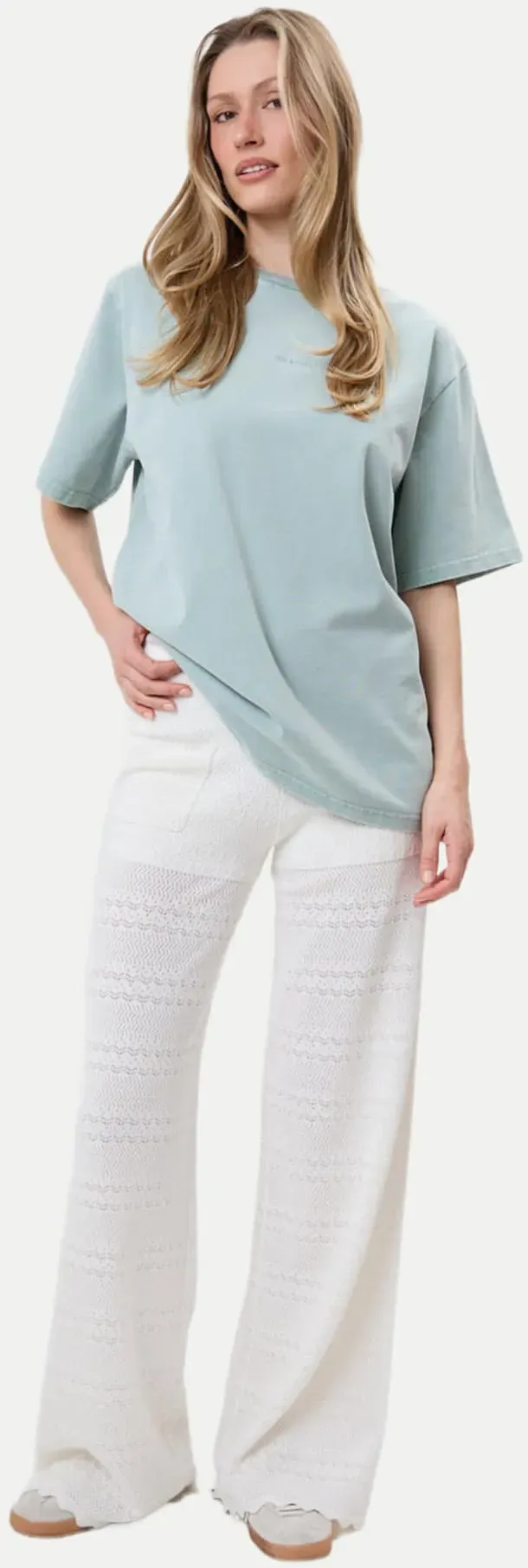 T-Shirt mit Rückenprint Farmers Market Blau S