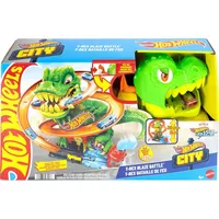 Mattel Hot Wheels City T-Rex-Feuerschlacht Spielset