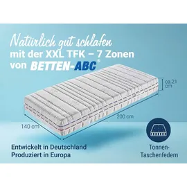 Betten-ABC OrthoMatra XXL-TFK 140 x 200 cm H4