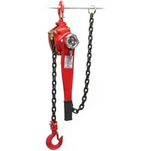 Wiltec Flaschenzug Stahl 1,5m rot 1500kg