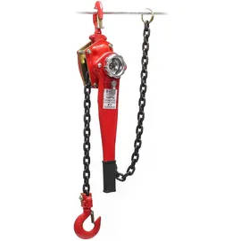 Wiltec Flaschenzug Stahl 1,5m rot 1500kg