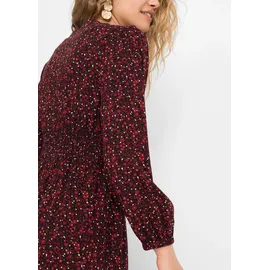 bonprix Midikleid Blumenprint Rot 38