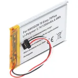 AccuCell Ersatzakku für NAVIGON 70 Easy/70 Plus 1200 mAh (3,7 V) schwarz
