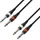 Adam Hall Cables 3 STAR TPP 0600 Twin-Kabel 2 x Klinke TS auf 2 x Klinke TS | 6 m
