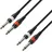 Adam Hall Cables 3 STAR TPP 0600 Twin-Kabel 2 x Klinke TS auf 2 x Klinke TS | 6 m