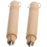 MAGICLULU 2St Pfannenstiel Topfgriffe ersetzen Griff der Milchpfanne Kochgeschirr Topf mit Holzgriff Topfgriff ersetzen abnehmbar Schneepfanne Zubehör Kochutensilien hölzern