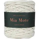 Mia Mote Lush Line Makramee garn Natürliche Baumwollkordel 100% Wiederverwertung Baumwollgarn DIY makramee Vorhang Kordel Weben Stricken Boho deko Muttertagsgeschenk Makramee garn 5mm 100 m Kalkstein