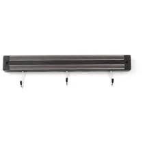 HENDI Messermagnetleiste mit Haken, 340x40x20 mm