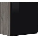 KOCHSTATION Hängeschrank »KS-Virginia«, 57 cm hoch, 60 cm breit, 1 Tür, Einlegeboden, hochwertige MDF-Fronten, schwarz