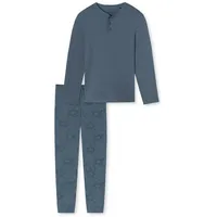 SCHIESSER Pyjama Fine Interlock in Blau | Gr.: 54