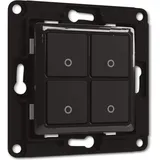 Shelly Wall Switch 4-fach schwarz, Unterputz, Wandschalter (WS4-BLACK)