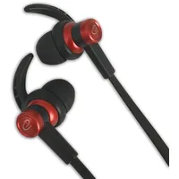 Esperanza EH201 In-Ear Kopfhoerer Mikrofon Lautstaerkeregler Schwarz Rot 3.5mm
