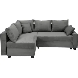 Collection AB Eckcouch Polyester 2-Sitzer Grau