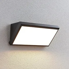 LINDBY Außenwandleuchte Kunststoff 13,8 cm 1 x 18 W LED schwarz