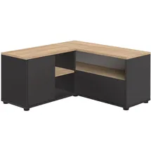 Symbiosis Angle TV-Schrank 90 Lowboard 90 x 90 x 45 cm Schwarz/Eiche