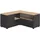 Symbiosis Angle TV-Schrank 90 Lowboard 90 x 90 x 45 cm Schwarz/Eiche