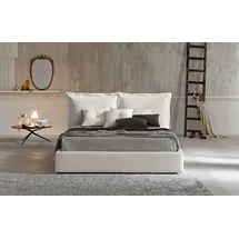 aea Klassisches Design Bett 140 x 200 cm Weiß